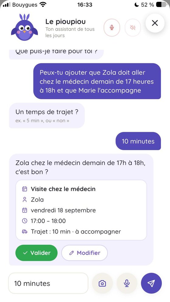 Une conversation avec le pioupiou